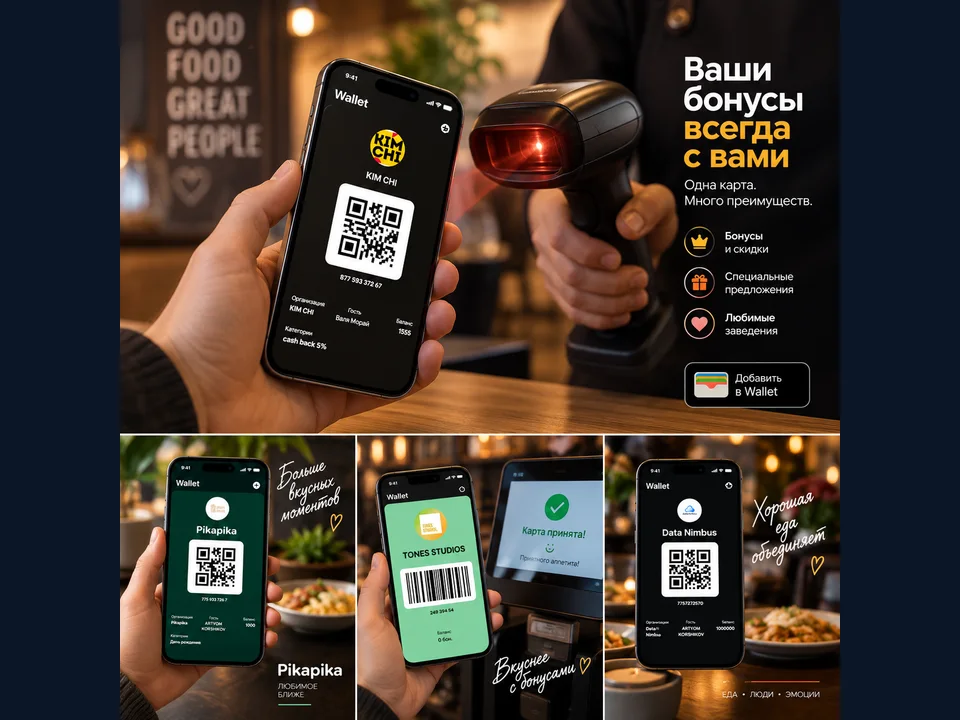 Wallet-карта с бонусами